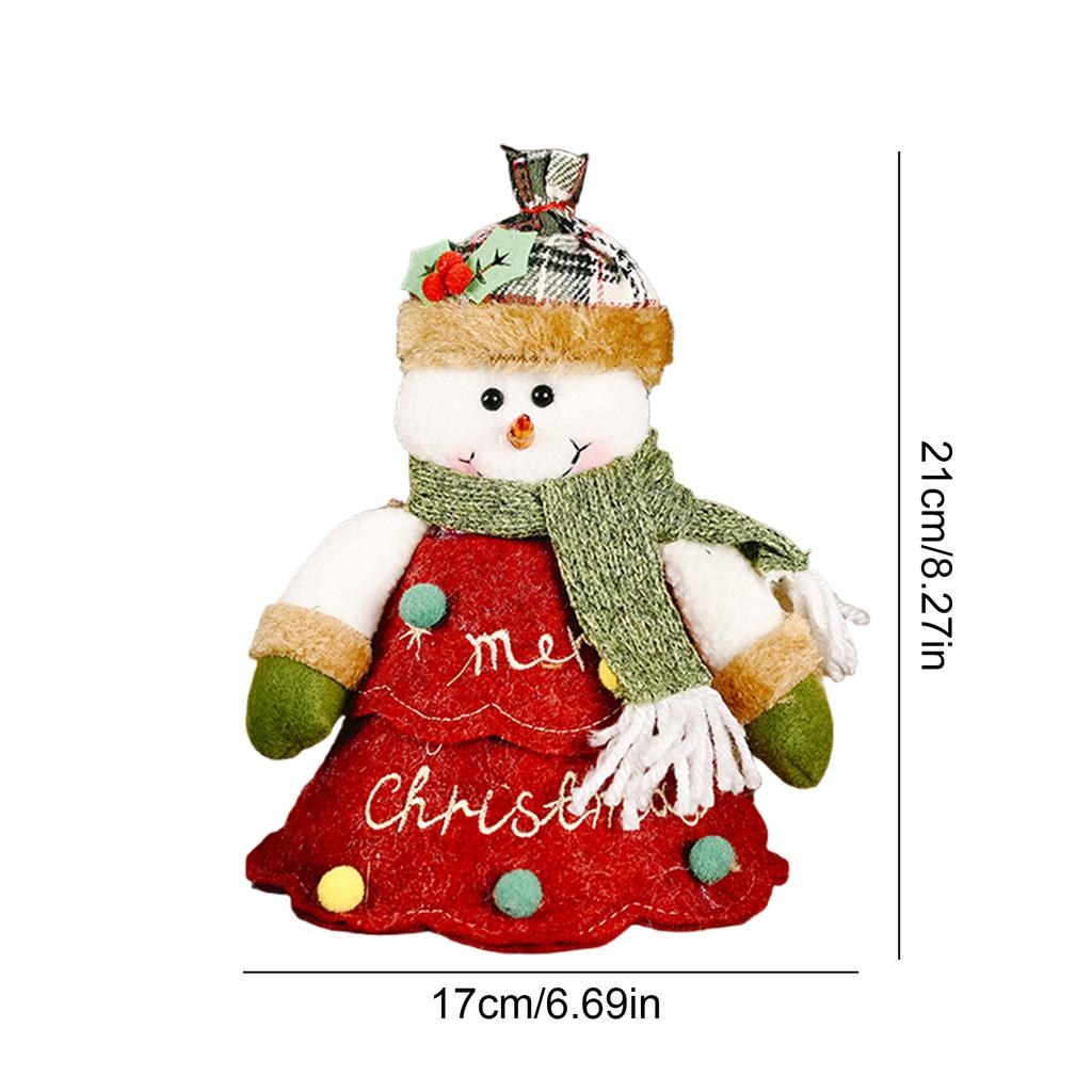 Christmas Gift Bags Zipper Design,Reusable 2025 New 3D Christmas Doll Gift Bags, Santa Snowman Deer Shaped Apple Candy Bags