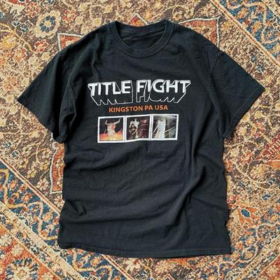 Новая футболка с названием Title Fight Kingston Pa USA Подарок для фанатов Унисекс S-5XL Ss1005