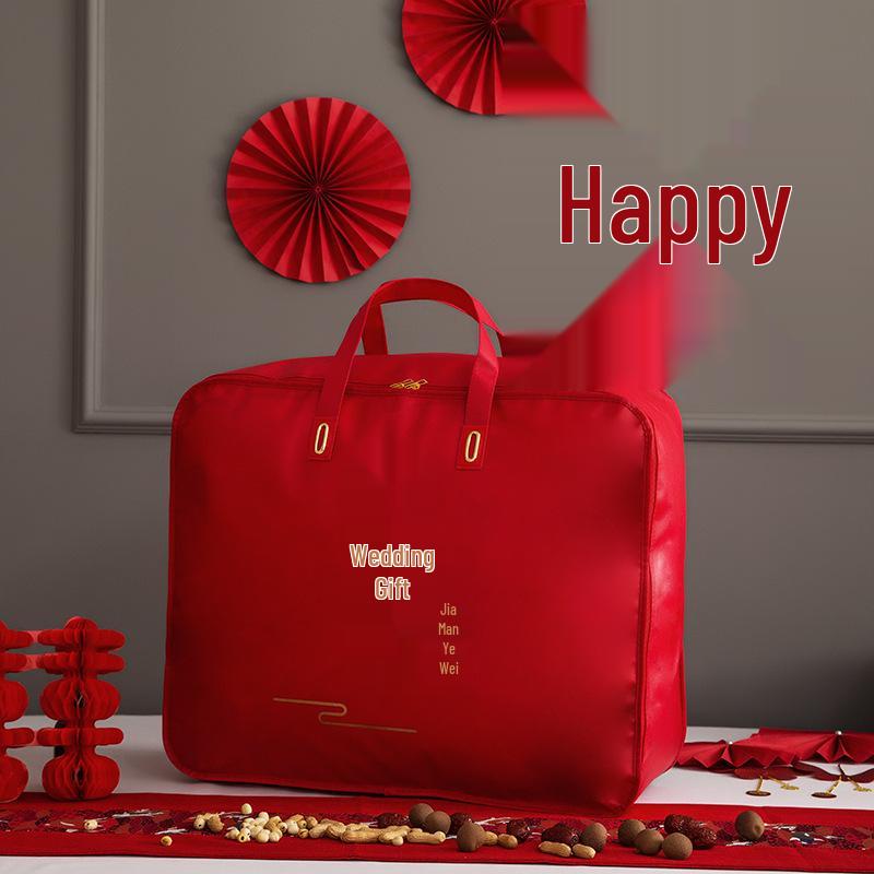 High-End Fuchsia PU Leather Gift Box Packaging for Quilts