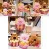 Joyful Capybara Plush Toy Ultra Soft Cuddly Animal For Couples And Snack Lovers In Adorable Designs