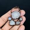 Rainbow Moonstone Pendant Gemstone Jewelry, Copper Electroformed Pendant, Handmade Beautiful Jewelry Pendant