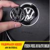 2026 Горячие Для VW VOLKSWAGEN Автомобиля Узор под карбон Логотип Рулевое колесо Декоративная наклейка Аксессуары Для VW GTI Polo Golf 5 6