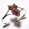 Mozambique Garnet Gemstone 925 Silver Plated Handmade Jewelry Cuff Bangle