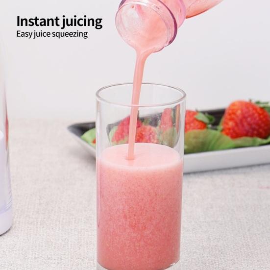 Портативный блендер для коктейлей и смузи, перезаряжаемая соковыжималка объемом 420 мл, бытовая электрическая соковыжималка, беспроводной блендер для смузи