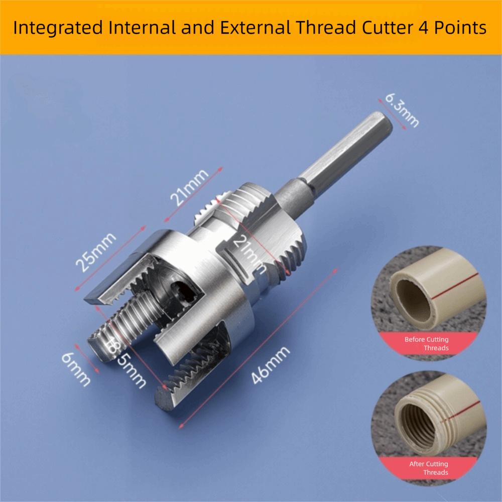4/6 Points Pvc Pipe Threader Kit Fast Pipe Threader Pipe Waterpipe Tapping Tool