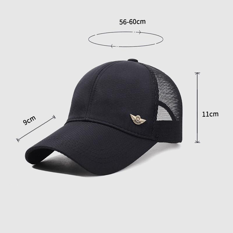 Тонкая сетчатая бейсболка, летняя дышащая козырек от солнца с длинными полями, спортивная мужская солнцезащитная кепка для отдыха на природе