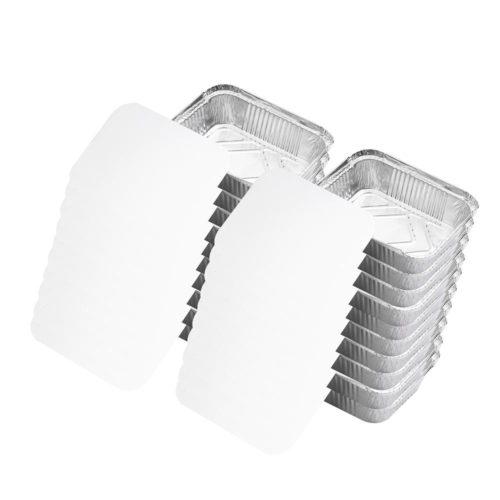 Одноразовые контейнеры для кастрюль из алюминиевой фольги, кастрюли с крышками для выпечки, хранения, нагрева, приготовления пищи