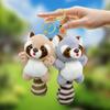 19cm Cute Raccoon Plush Pendant Toy Doll Keychain Backpack Accessorie Gift