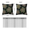 Garden Floral Blooms Square Pillowcase Polyester Linen Velvet Creative Zip Decor Car Cushion Cover