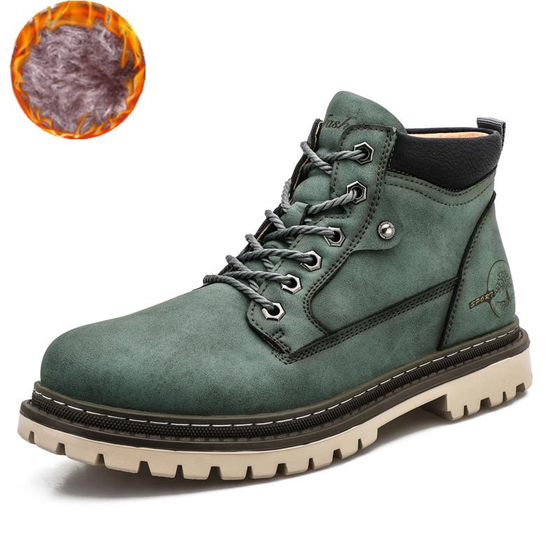 Outdoor Boots Luxury Leather Warm Fur Classic Ankle Boots Outdoor Brand Motorcycle Boots Luxury Shoes for Spring and Autumn 2026