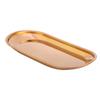 Stainless Steel Nordic Oval Towel Tray Storage Tray Perfect for Snack Cosmetics Jewelry(Copper)