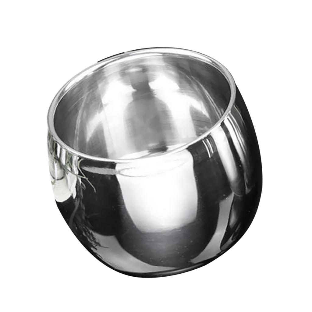 Пивная чашка из нержавеющей стали с двойными стенками, кружка для молока, кофе, чая, прямая, 120 мл