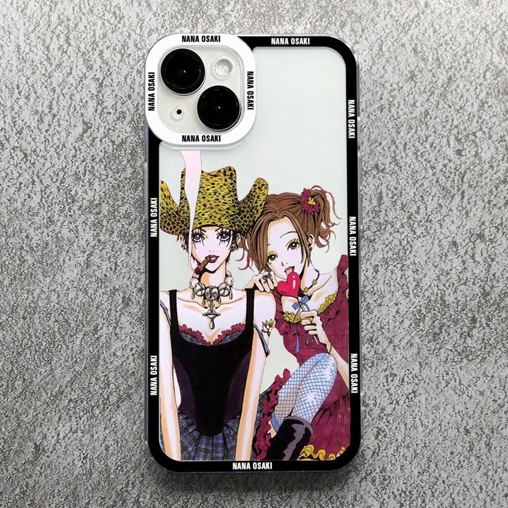 Чехол для телефона Oosaki Nana с рисунком из мультфильма «Аниме» 15 14 13 12 Pro Max Mini X XS XR SE 7 8 Plus, парный чехол для iPhone 11