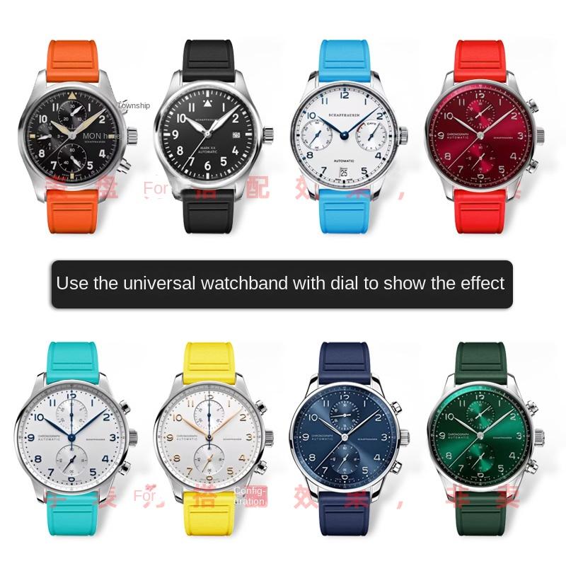 Быстросъемный ремешок для часов 20 21 22 мм Для IWC IW388109 IW387901 фторкаучук Mark 18 Portugal ремешок для часов Пряжка из нержавеющей стали