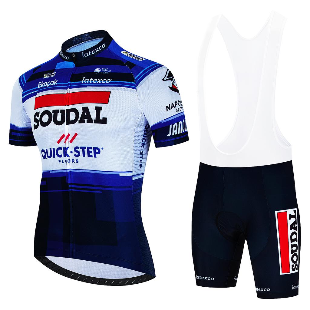 Men's Cycling Outfit Set SOUDAL Quick Step Clothing 2025 Bicycles Clothes Summer Bike Jersey Cycle Jacket Man Spring Shorts Bib