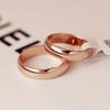 Knock High Quality Simple Round Men Rings Female Rose Gold Color Wedding Rings For Women Lover 'S Fashion Jewelry Gift