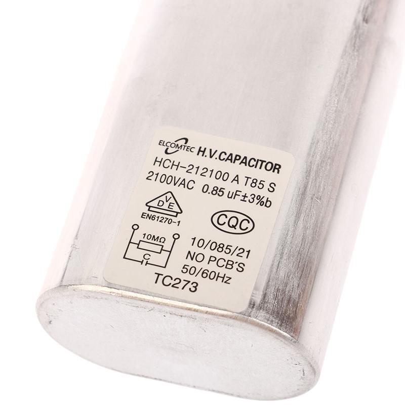 1 шт. для деталей конденсатора микроволновой печи 0,85 мкФ/0,9 мкФ/0,95 мкФ/1,05 мкФ/1,08 мкФ конденсатор высокого напряжения для микроволновой печи