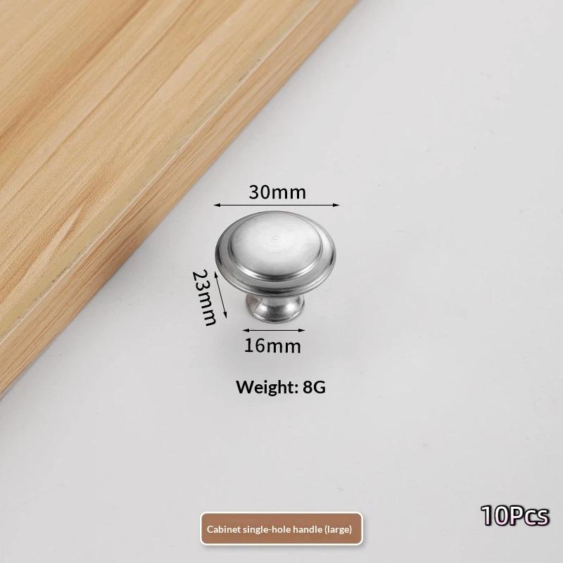 Нержавеющая сталь Ручки для шкафа Одиночное отверстие Ручка Комод Ручки-тяжки 23 мм - 30 мм С винтом Ручки для ящика Фурнитура Аксессуар