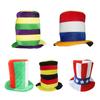 Julycostume Top Hat Pillbox Hat for Children Cocktail Tea Party Headwear Exquisite Flags Julycostume for Halloween