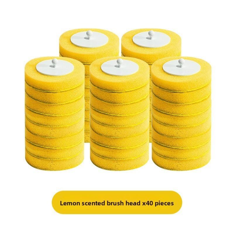 Одноразовые губки бытовые сменные головки для туалетной щетки с ароматом набор