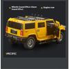 1/18 Scale Hummer H2 Alloy Off Road Car Diecast Metal Model Sound and Light Children Toy Collection of Hobby Decorative Fine Ornaments