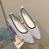 2024 Color Matching Hot Selling Slip-on Comfortable Pointed Toe Spring and Autumn Women's Single Shoes Low Heel Women's Shoes