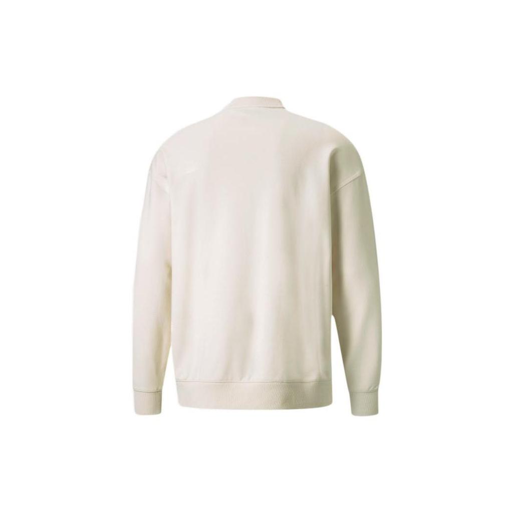 Puma Casual Print Half-Zip Long Sleeve Sweatshirt Men Tops White 533102-99