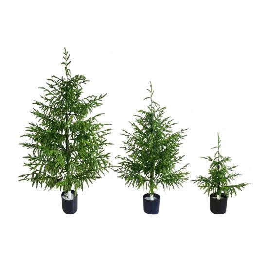 Искусственная сосна Норфолк Реалистичная Искусственная Комнатная Рождественская Елка в Горшке для Прихожей Гостиной