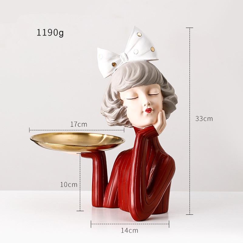 Современная великолепная статуя из смолы для девочек, подарок, аксессуары для феи, модный стиль, скульптурные украшения, украшение для дома, настольные фигурки