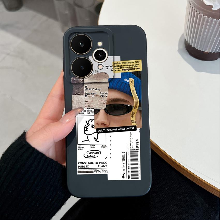 Для Realme 15 C73 C33 C35 Note 70 70T 15T 15X C21Y C25Y Противоударный силиконовый чехол для телефона Модные чехлы с узорами для красивого мальчика и девочки Задние крышки для Realme