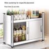 Yingbai Kitchen Countertop Pot and Spice Storage Cabinet