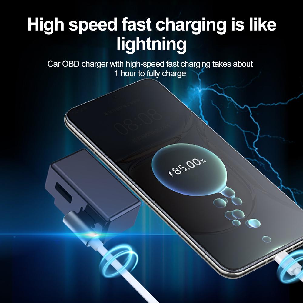 Для Tesla Model 3 YXS OBD адаптер автомобильный зарядный разветвитель зарядные адаптеры аксессуары удлинитель телефон PD USB быстрая зарядка