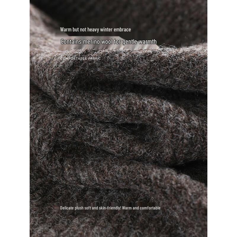 Женский зимний комплект из свитера с высоким воротником и юбки из смесовой шерсти