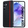 Samsung Galaxy A54/A55 Kevlar Carbon Fiber Leather Protective Case