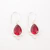Pink Rubellite Gemstone 925 Solid Silver Handmade Jewelry Dangle Earrings 1.6" EE-163-7