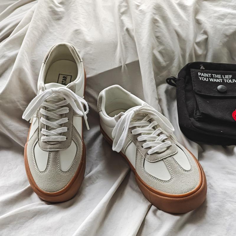 Весенние дышащие толстые уличные туфли мужские повседневные осенние рабочие туфли на мягкой подошве женские слипоны 36-45