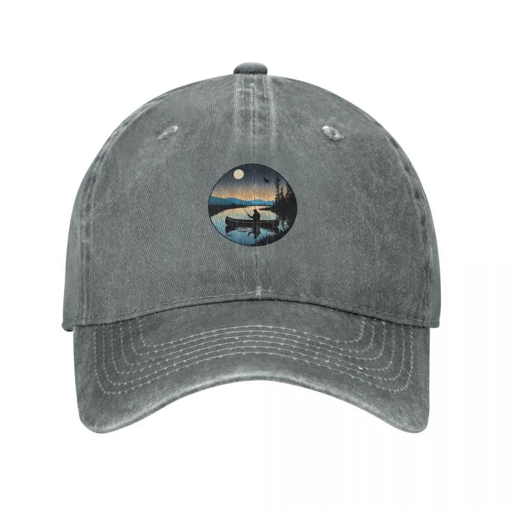 Tranquil Lake Fishing Baseball Cap Luxury Hat Golf Hat Unisex GentleUnisex Hat luxury caps FeUnisex Unisexs