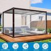 Clear Tarpaulin Outdoor Garden Rainproof Covering with Rope Multifunctional Waterproof Tarp