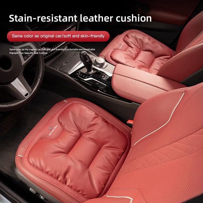 Car Seat Cushion Leather Soft Pad Interior Accessories For Mercedes Benz AMG GLE GLC CLA GLK GLS W206 W204 W205 W211 W203 W210 EK8