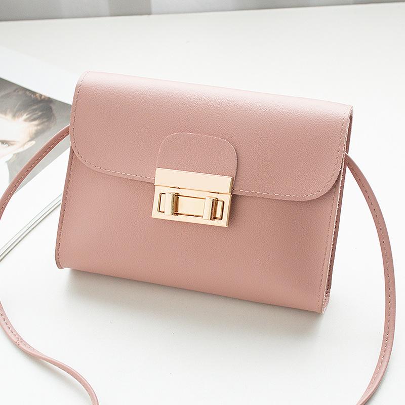 Повседневная простая маленькая квадратная сумка 2025 модная универсальная сумка на плечо с замком кроссбоди женская сумка сумка для мобильного телефона