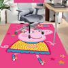 1pc Peppa Pig Fun Stars Carpet for Playroom Bedroom Living Room Sofa Home Decor,kids Game Area Rug Non-slip Floor Mat Y723128