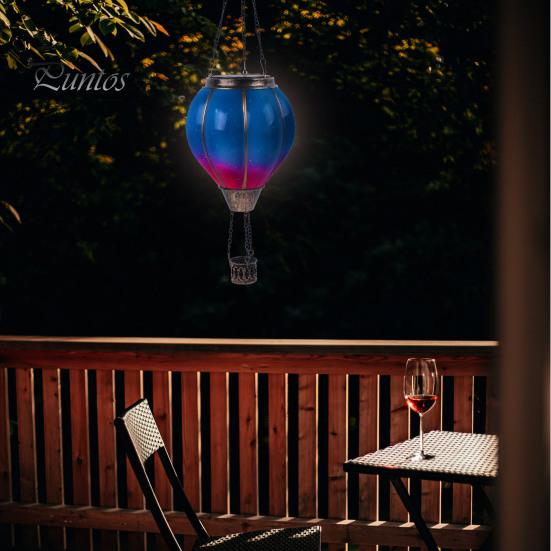 Солнечный фонарь на воздушном шаре с крючком, автоматическое включение/выключение, легко повесить на открытом воздухе, водонепроницаемый воздушный шар на солнечной батарее, декор для лужайки, крыльца