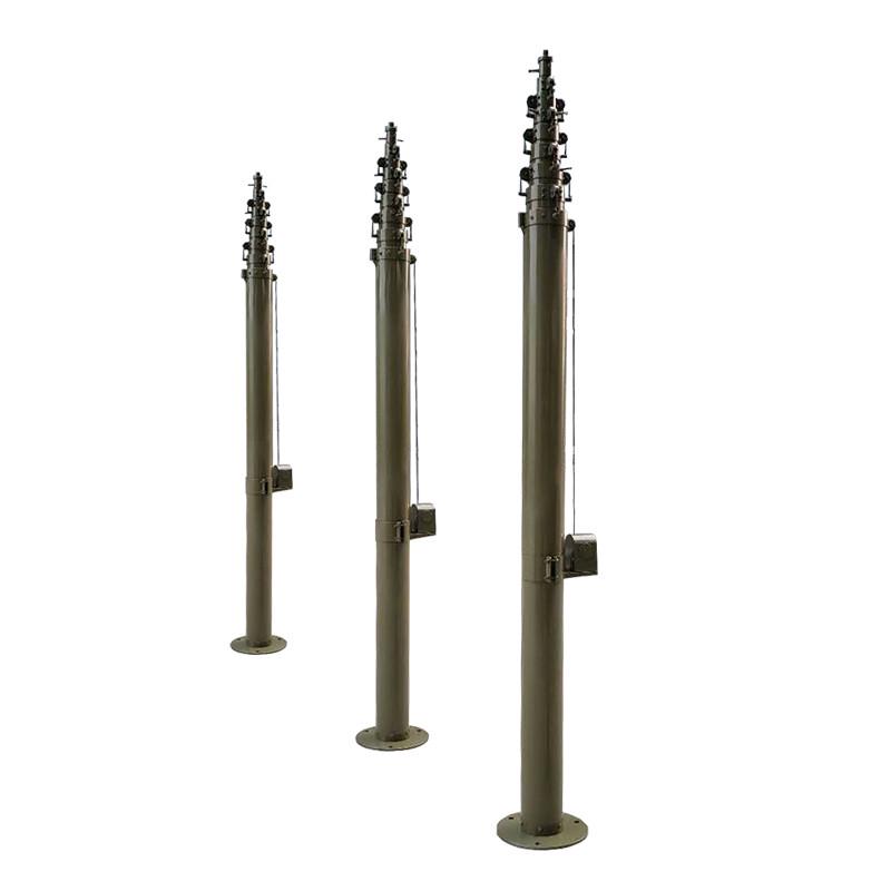 Manual Lifting Lightning Rod Antenna System