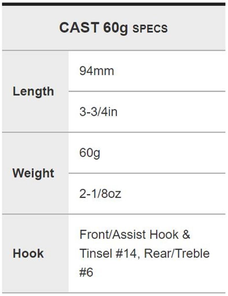 DUO Metal Jig Drag Metal Slim 60 Grams PHA0009 (8476)