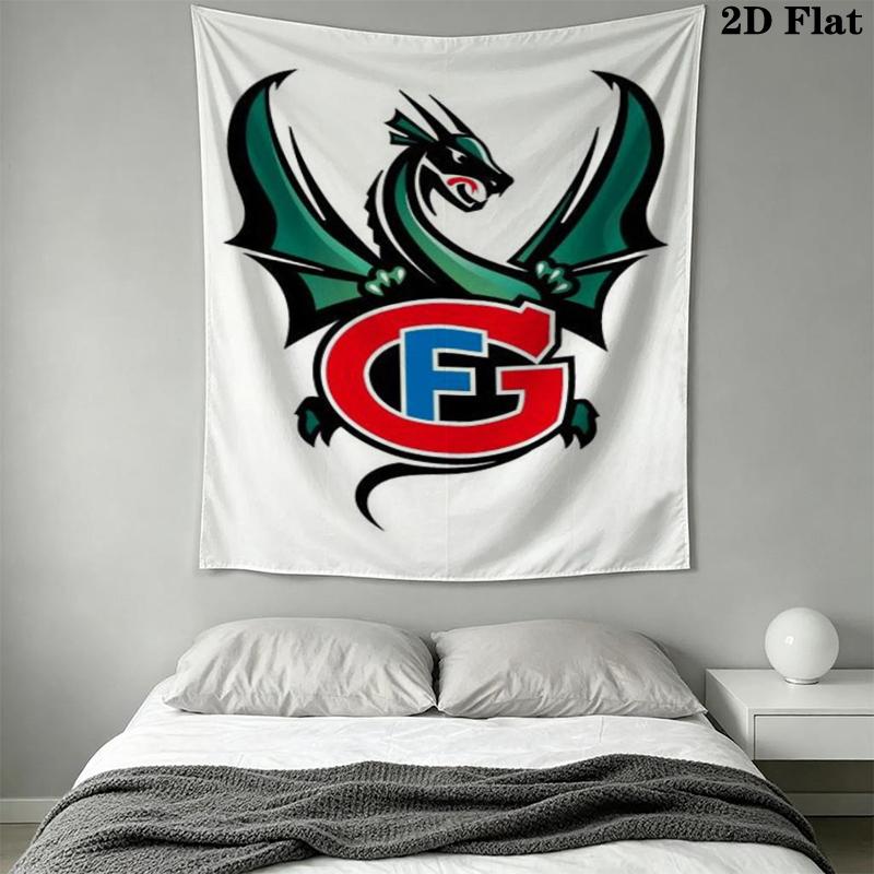 HC Fribourg Gottéron Wall Tapestry Aesthetic Wall Hanging Printed Fabric Blanket Decorative Tapestries for Bedroom Living Room Home Decor