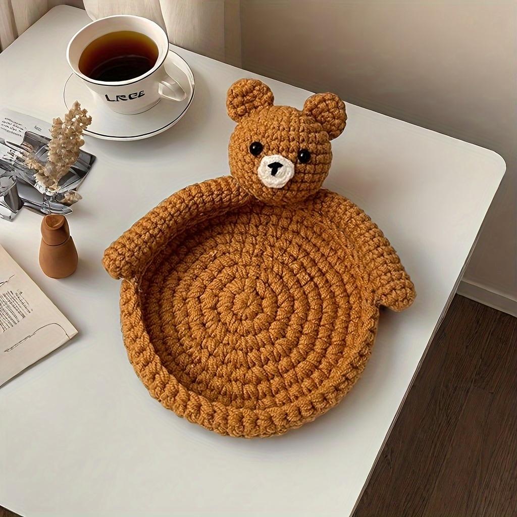 Chic Crochet Drink Coaster -  Handmade, Absorbent, Protects Tabletops From Coffee & Beverage Cups - Available In 4 Colors - Perfect for Home