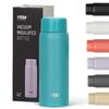 TYESO Thermos, 200ml Stainless Steel Water Bottle, Lightweight, Slim, Insulated, Vacuum Insulated, Easy To Carry, Wide Mouth, Coffee Tumbler, Peacock