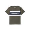Color Block Short Sleeve T-Shirt Men Tops Army-Green A22S1Z29