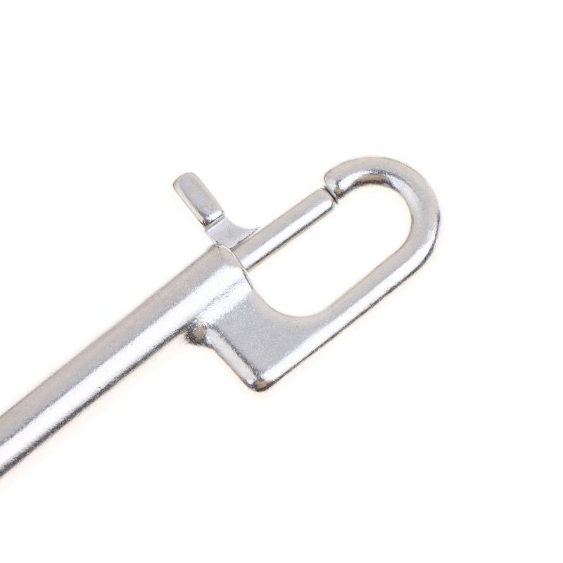 Dual Head D Ring Marine Snap Hook Clip Swivel Bolt Stainless Steel Heavy Duty for Diving Underwater Use