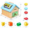 Montessori 4-in-1 Wooden Educational Toy: Coin Drop & Ball Box for Early Childhood Learning